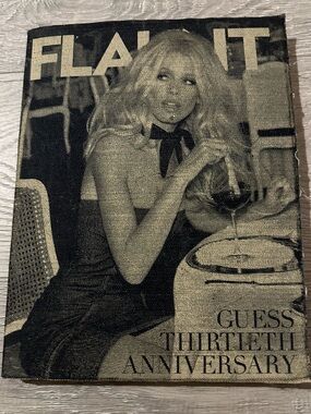 NWOT Flaunt Guess 30th Anniversary Black and Cream Fashion Coffee Table Book